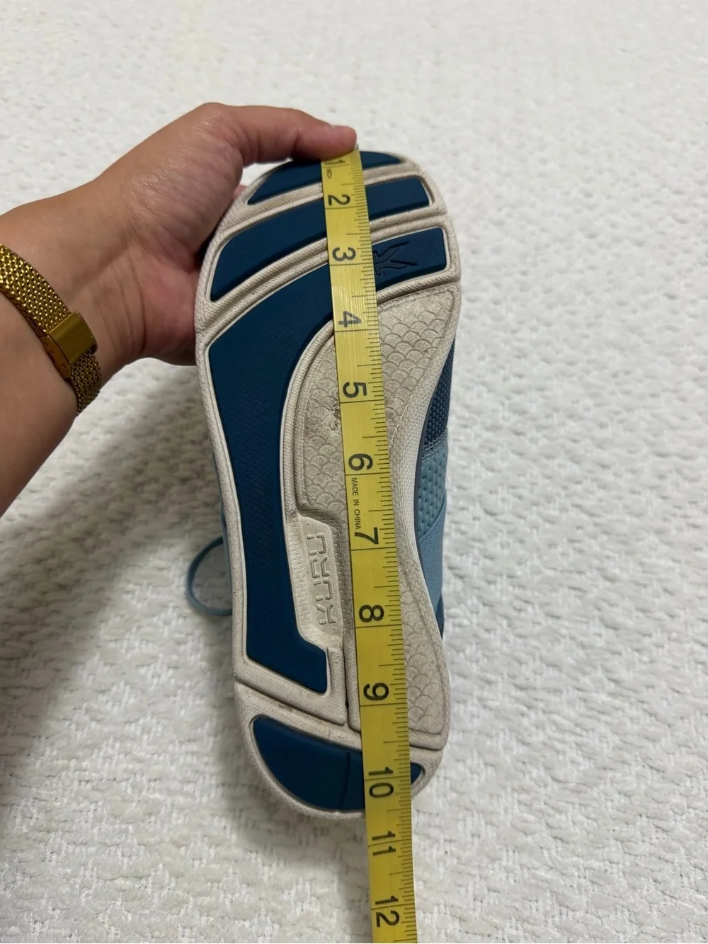 Kuru Ellie Blue Slip On Mesh Comfort Shoes Women’s Size 8.5